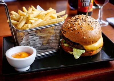 hamburger frite food truck var